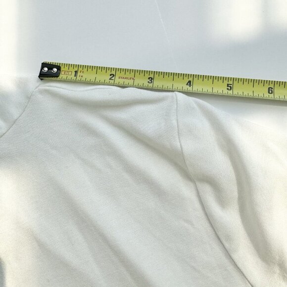 Banana Republic Threadsoft Ivory Long Sleeves Wrap Top Size XS - Picture 9 of 11